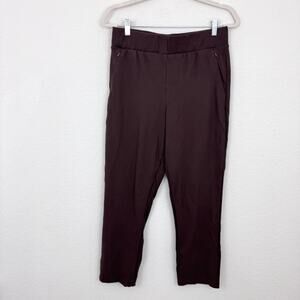 Universal Standard Womens Straight Leg Ponte Pant Size 10 Minimal Stretch Brown